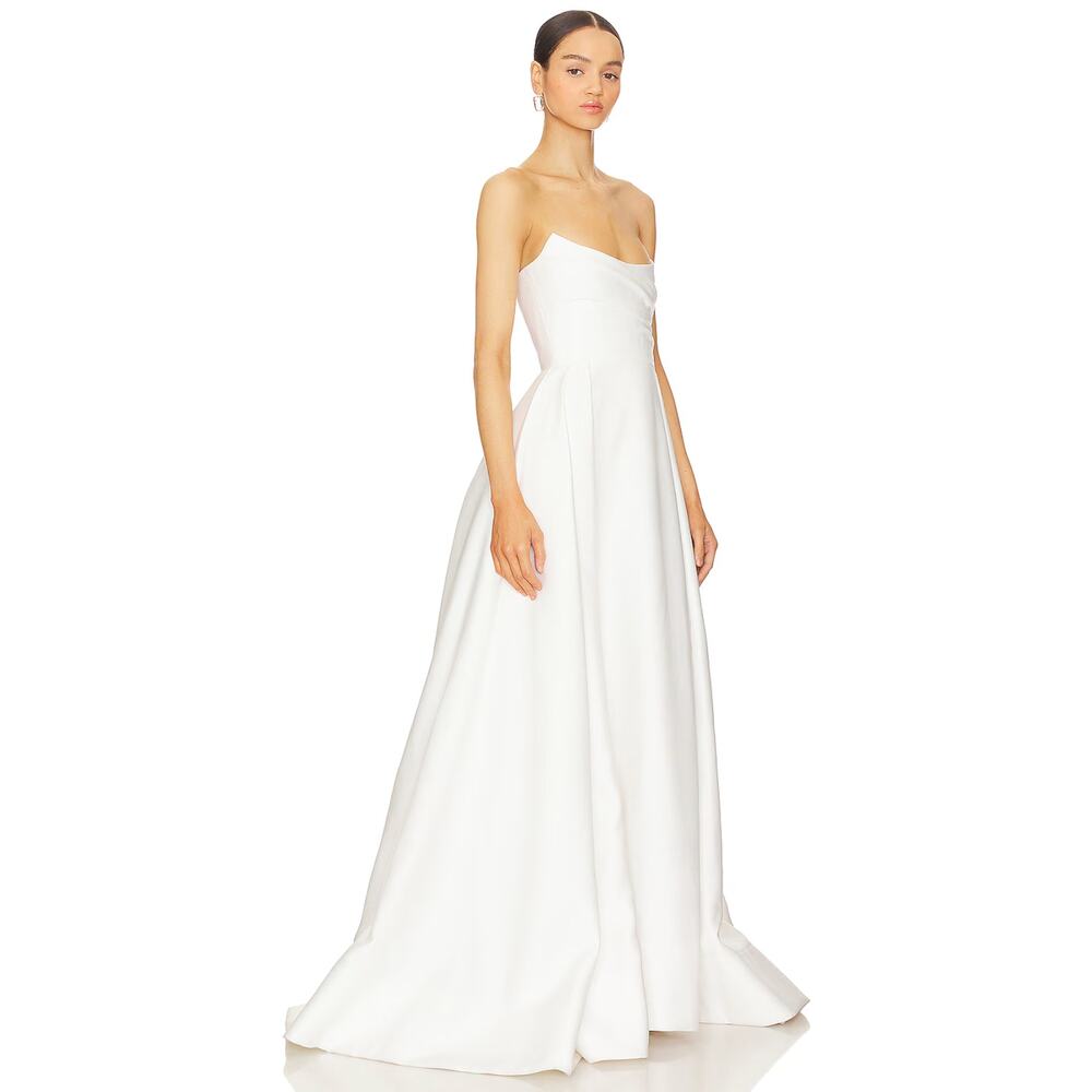 SAU LEE Barbara Gown in White - Picture 2 of 16